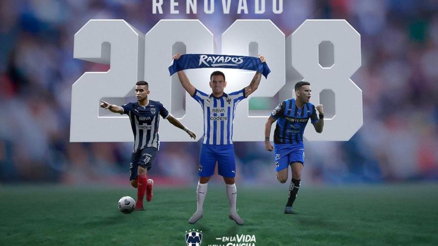 Renueva Sebastián Vegas con Rayados hasta 2028 