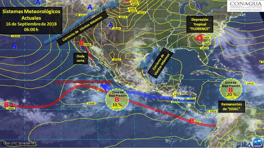 Lluvias puntuales acompa&ntilde;as de actividad el&eacute;ctrica
