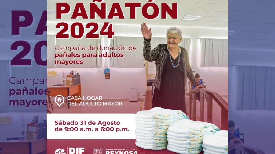 Invita DIF Reynosa a participar en el Pa&ntilde;at&oacute;n 2024 en beneficio de abuelitos de Casa Hogar&nbsp;