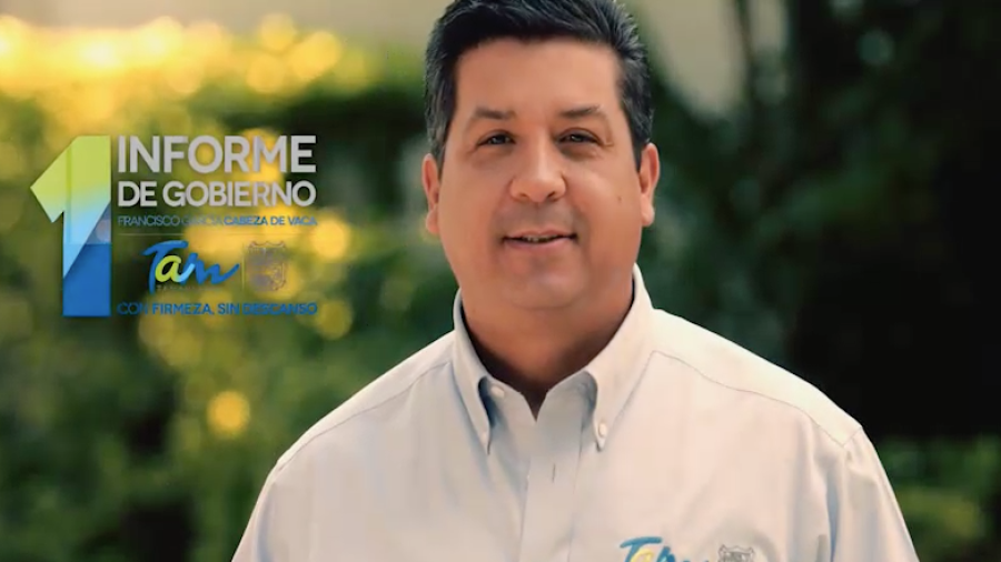 Cabeza de Vaca lanza video previo a su 1er Informe de Gobierno 