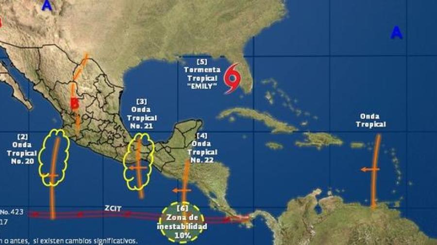 Tormenta tropical Emily se dirige a Florida