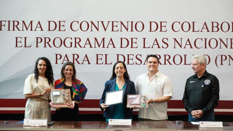 Tamaulipas, primer estado en firmar convenio con el PNUD para legislar en favor del desarrollo sostenible
