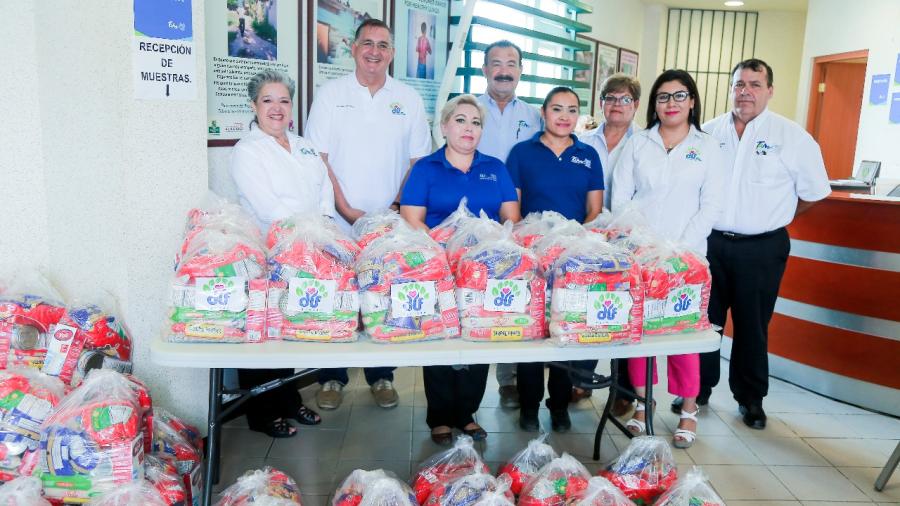 Entrega DIF Reynosa apoyo alimentario