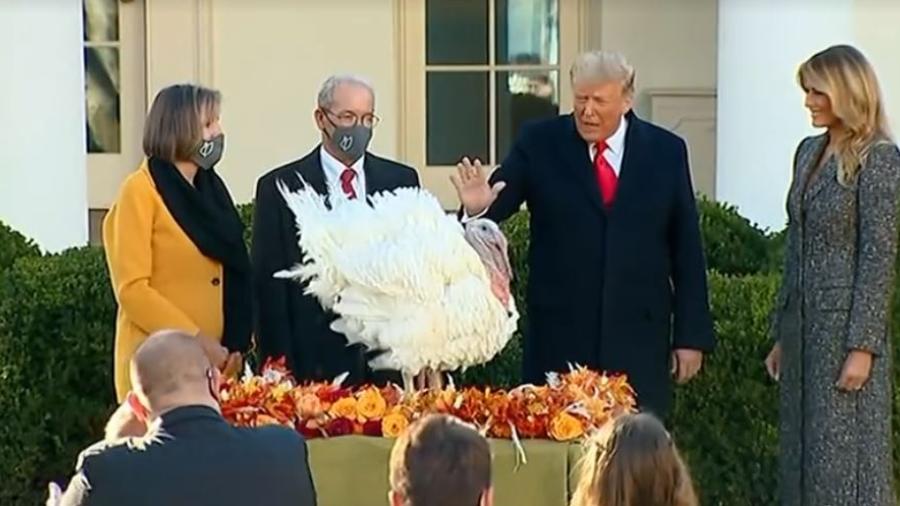 Realiza Trump tradicional “perdón del pavo” en celebraciones del Thanksgiving