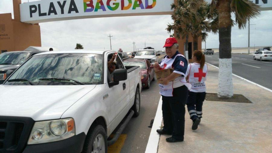 Cruz Roja brindó 91 servicios en la playa
