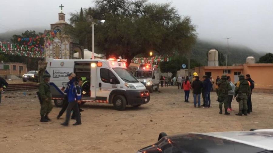 Van seis muertos y 55 heridos por explosión en Tequisquiapan