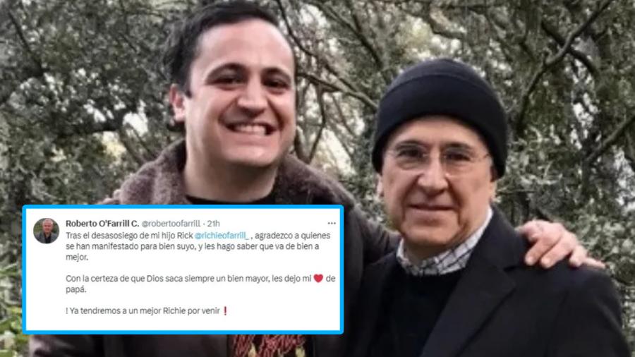 Padre de Ricardo O' Farrill le dedica emotivo mensaje tras escándalo en redes 