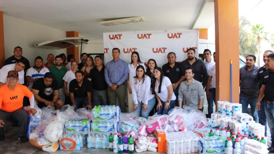 Envía la UAT víveres en apoyo a damnificados de Reynosa 