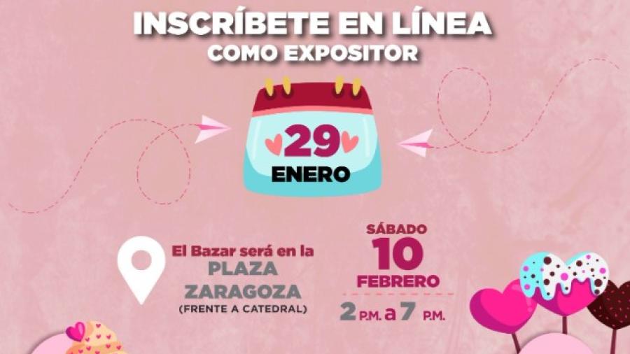 Invitan a inscribirse en bazar UNE, edición San Valentín 