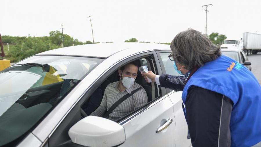 Se mantiene filtro sanitario en Km. 26 de Nvo. Laredo