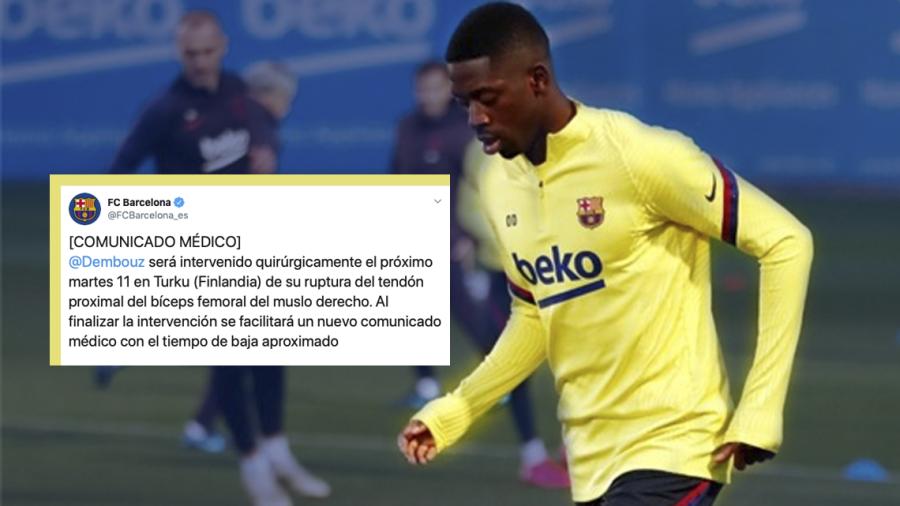 Dembélé será operado el 11 de febrero en Finlandia
