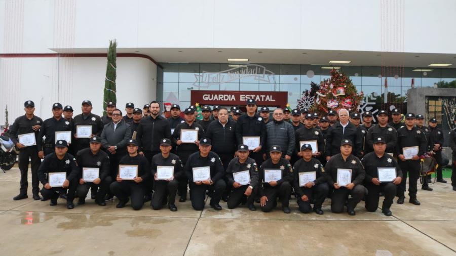 Celebra SSPT a elementos graduados del Curso de Conducción de Motopatrulla
