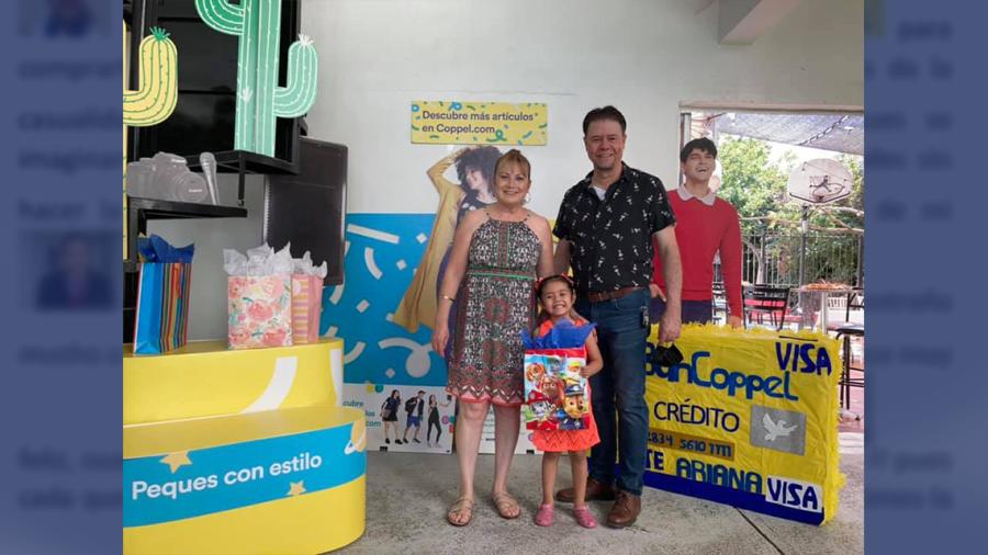 Niña de Ciudad Juárez pide fiesta con temática de Coppel
