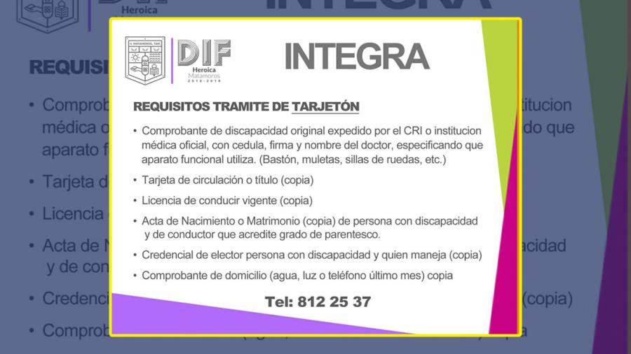 Invitan a realizar tr&aacute;mite de tarjet&oacute;n para personas con discapacidad