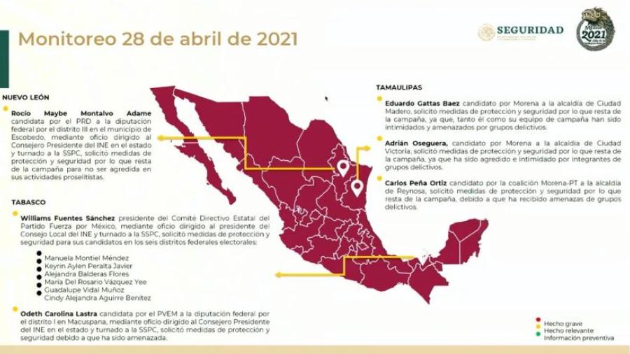 Solicitan candidatos de Morena  en Tamaulipas seguridad y protección tras amenazas 