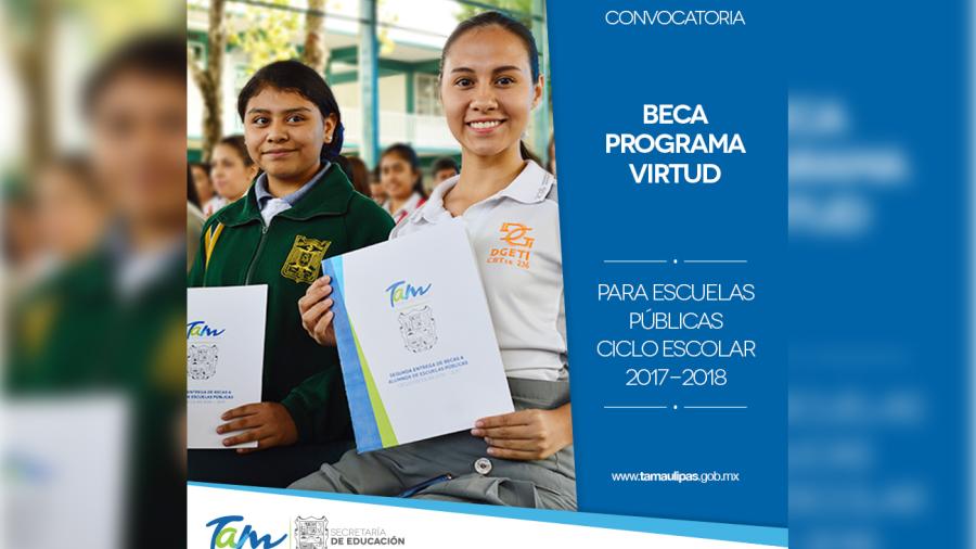 Invitan a tramitar Beca del Programa “Virtud”