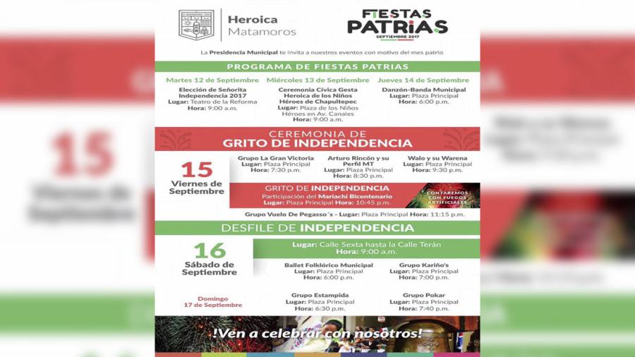 Ayuntamiento invita a eventos por mes patrio