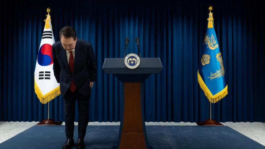 Presidente de Corea del Sur pide disculpas por  imponer ley marcial: deja su cargo en manos de su partido