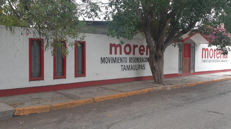 Amantes de lo ajeno visitan sede de MORENA en Tamaulipas