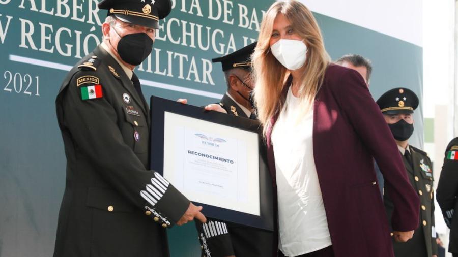 Participó Maki Ortiz en Toma de Protesta del Gral. Pablo A. Lechuga H. como Comandante de IV Región Militar 