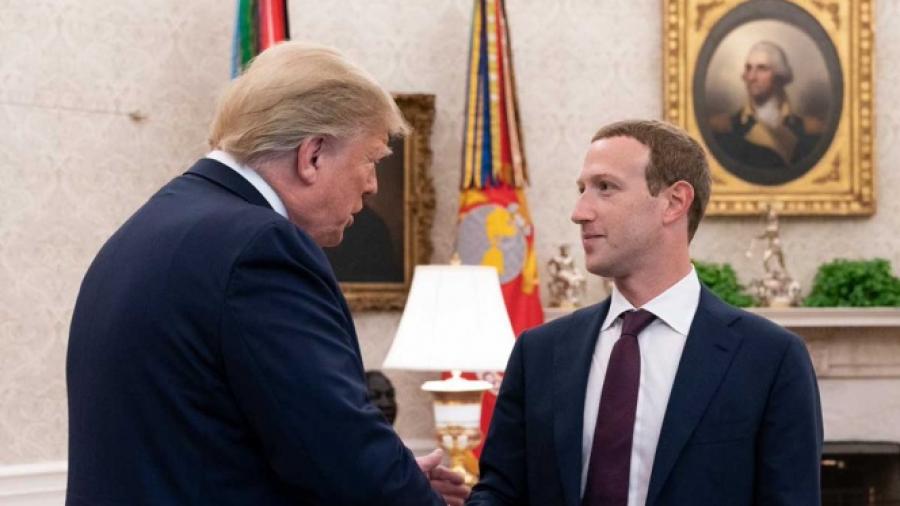 Trump y Mark Zuckerberg se reúnen en la Casa Blanca