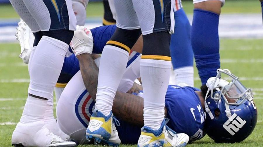 Odell Beckham sufre terrible fractura durante juego de la NFL 