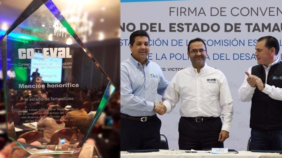 Tamaulipas recibe reconocimiento por buenas prácticas en política social