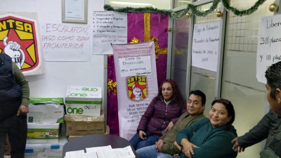 Exigen pago de salarios y cumplimiento laboral en el Hospital General IMSS-Bienestar