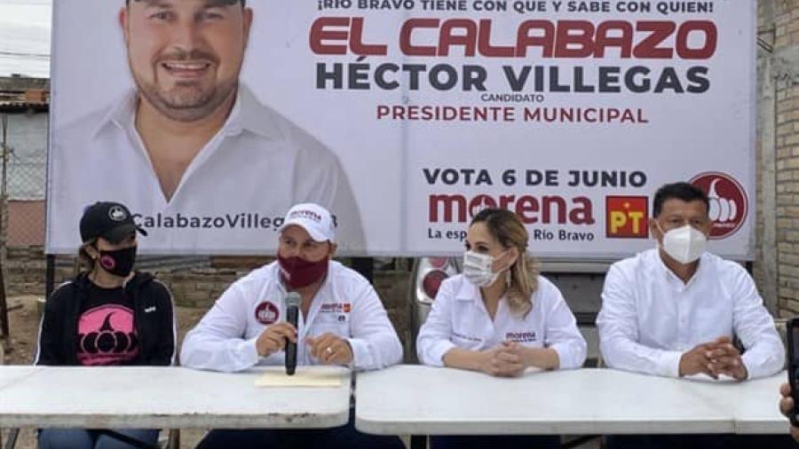 Héctor Villegas, de Morena se proyecta como virtual ganador de la alcaldía de Río Bravo