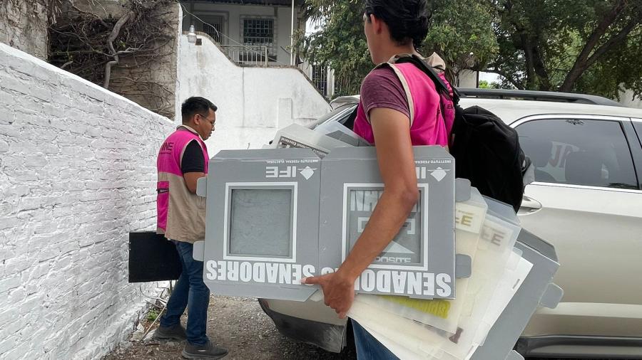 IETAM e INE inician entrega de paquetes electorales