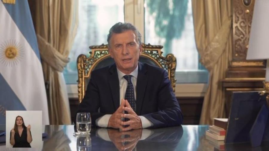 Mauricio Macri se despide de los argentinos en Cadena Nacional