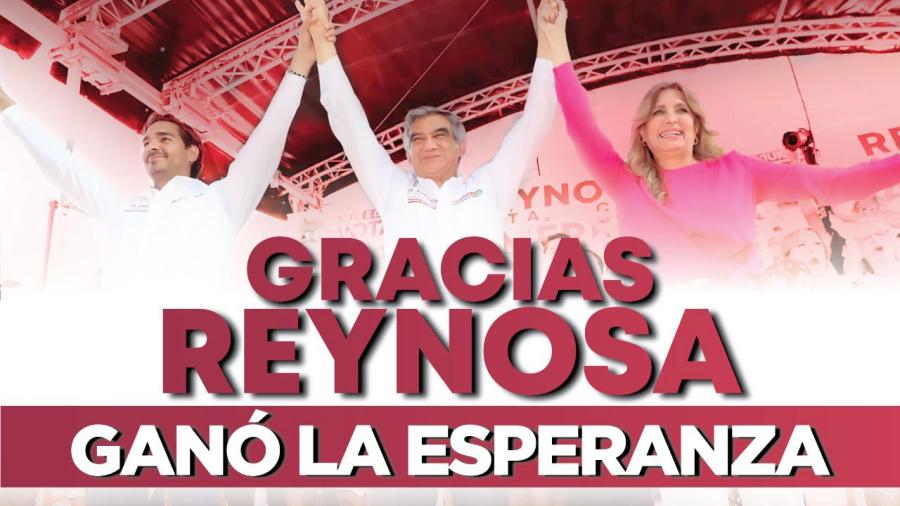 Con apoyo de Maki Ortiz y Carlos Peña, Américo sale victorioso en Reynosa y es virtual Gobernador electo 