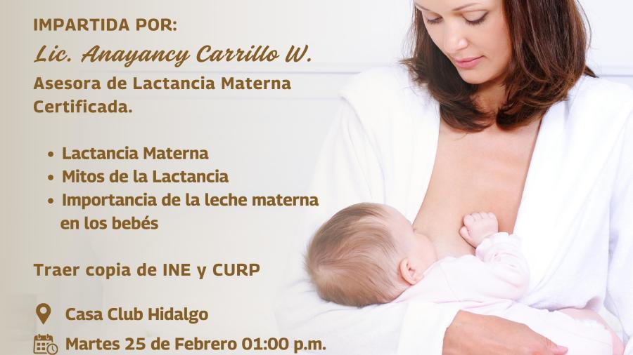 Invita DIF Reynosa a Plática de Lactancia para madres y futuras madres