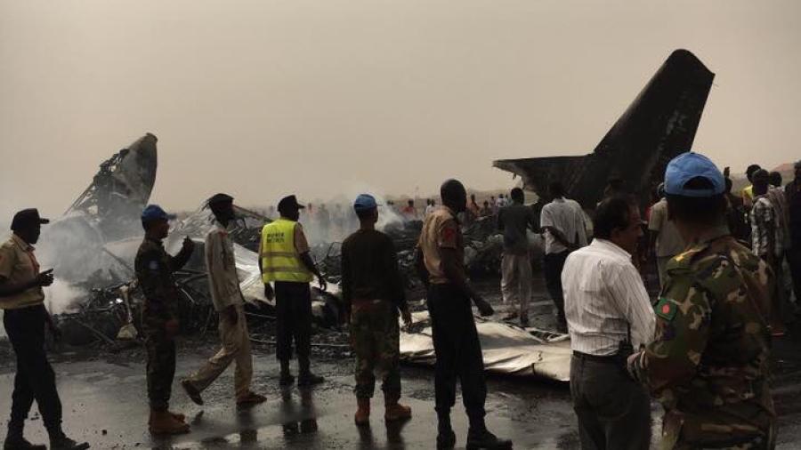 Un avión se estrella en el aeropuerto de Sudán del Sur