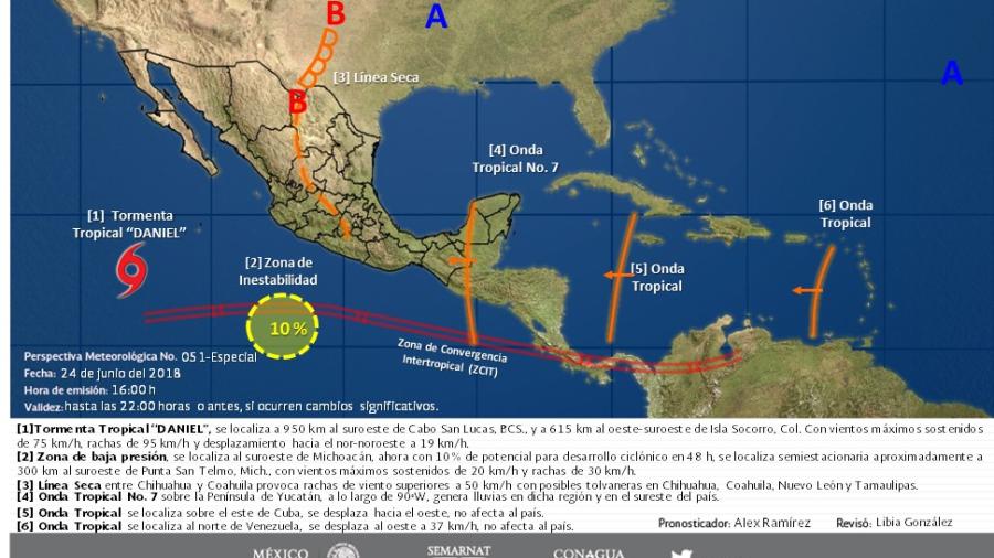 Tormentas muy fuertes en Puebla, Veracruz, Oaxaca y Chiapas