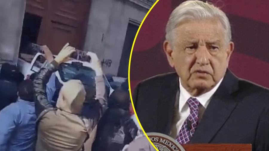 Subsecretario de Segob recibirá a normalistas de Ayotzinapa que derribaron puerta: AMLO