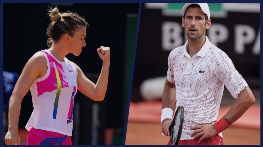 Djokovic y Halep avanzan a la final del Torneo de Roma