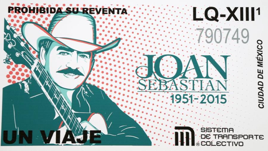 Joan Sebastian ya tiene su propio boleto del metro