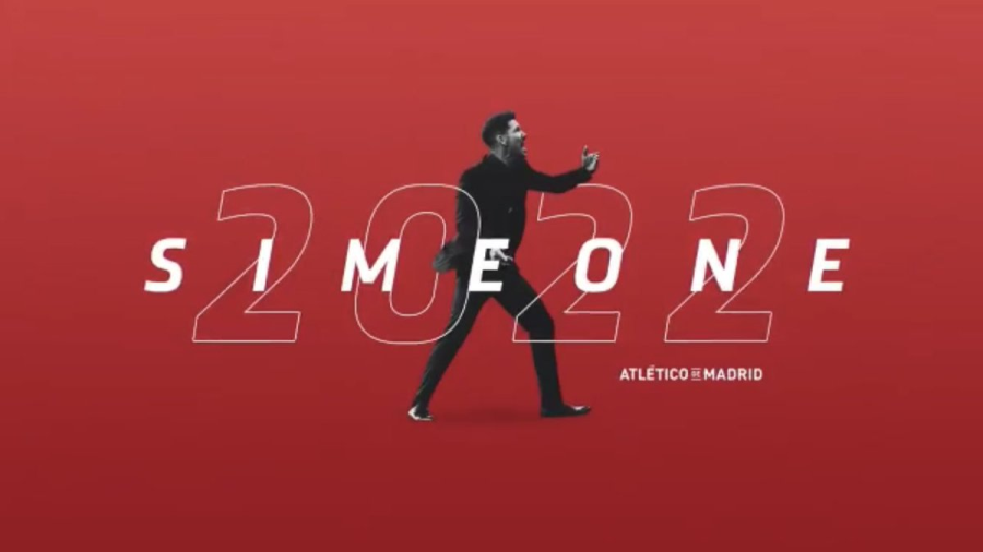 Simeone renueva con el Atleti hasta 2022