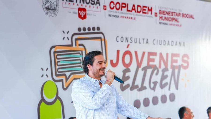 Apoyan Jóvenes al Alcalde Carlos Peña Ortiz por un Reynosa Imparable