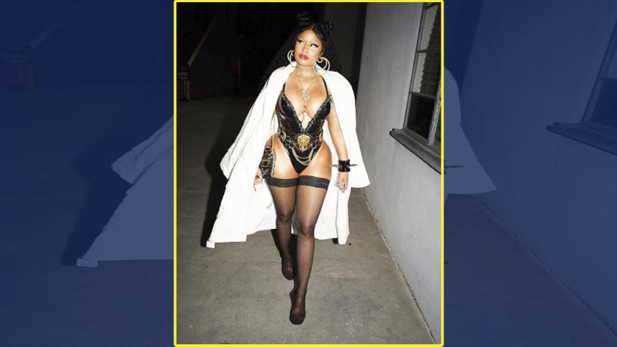 Nicki Minaj enciende Instagram con atuendo traje de látex