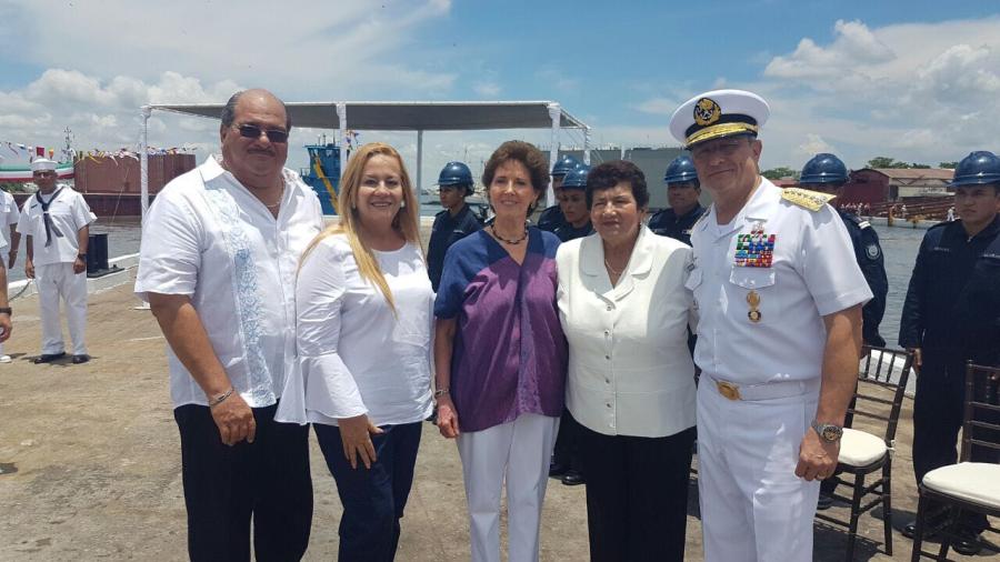 Participa alcaldesa de Tampico en ceremonia de la patrulla costera ARM Chichén Itzá PC – 340