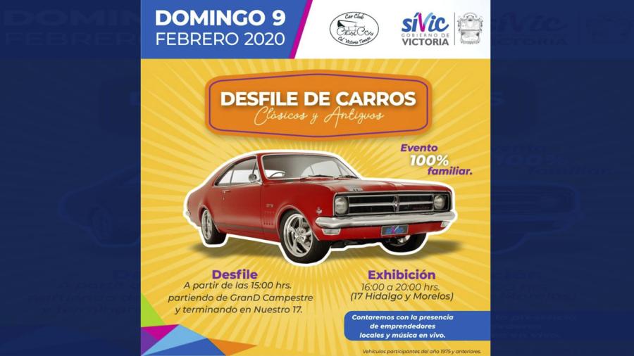Celebrar&aacute; Victoria &ldquo;D&iacute;a del Auto Antiguo&rdquo;, con desfile