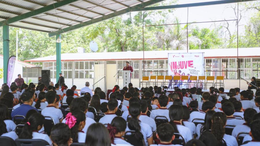 Injuve Tamaulipas lleva campaña “Piénsalo Dos Veces” al poblado “El Barretal” del municipio de Padilla