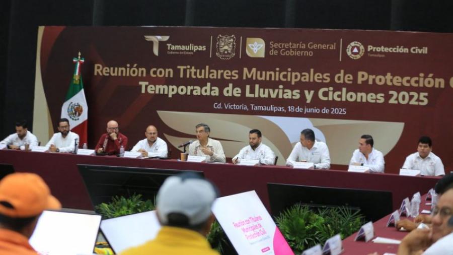 Convoca Américo a fortalecer acciones preventivas ante la temporada de lluvias y ciclones