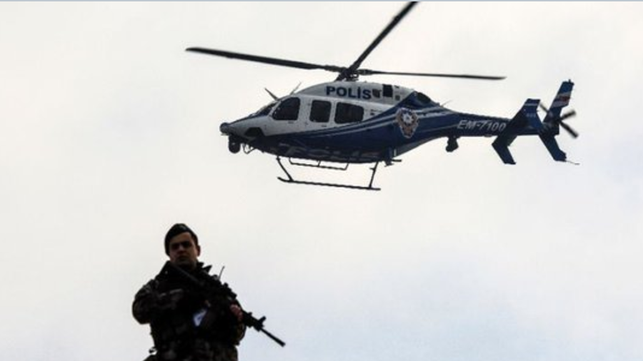 Un helicóptero de la policía con 12 ocupantes se estrella en Turquía