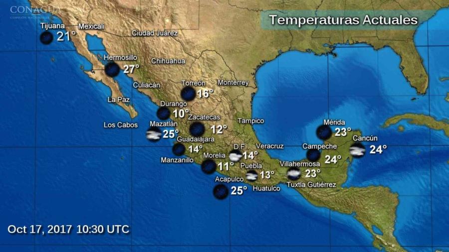 Descenso de temperatura se prev&eacute; en varios estados