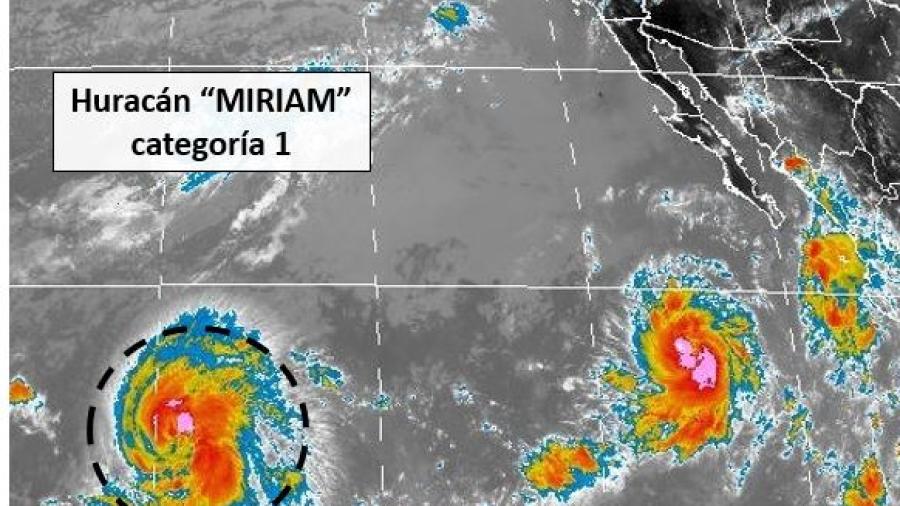 “Miriam" evoluciona a huracán categoría 1