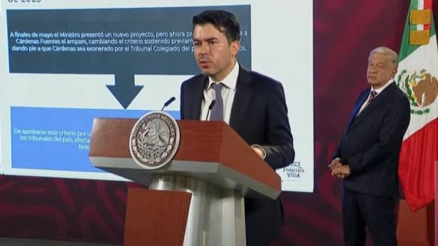 Expone AMLO que la SCJN podría beneficiar al tío de Cárdenas Palomino, acusado de enriquecimiento ilícito