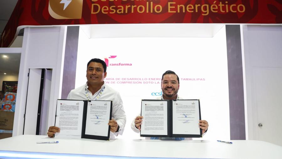 Firma SEDENER convenio de colaboración con la Estación de Compresión Soto La Marina